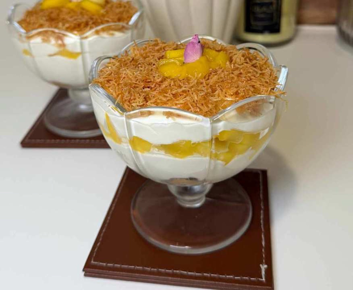 Crème dessert à la mangue