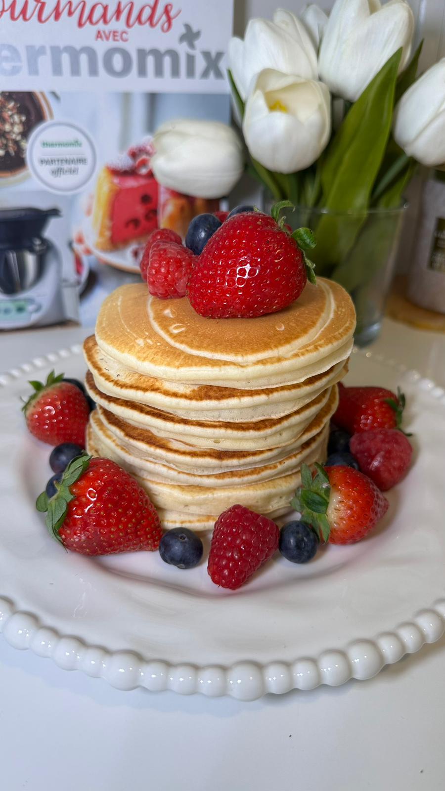 Pancakes aux fruits rouges